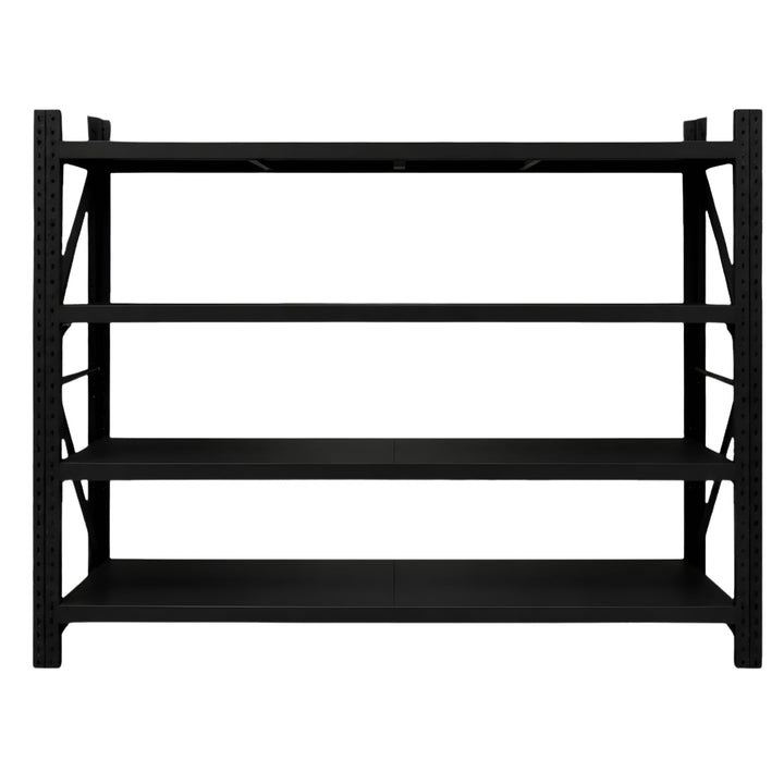 InhandKraft® Schwerlastregal – 500 kg Fachlast – Schwarz - Verschiedene Größen