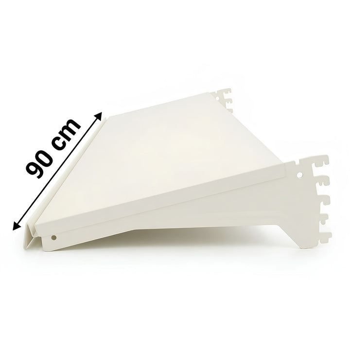InhandKraft® Fachboden für Ladenregal – 90 cm / 120 cm / Cremeweiß