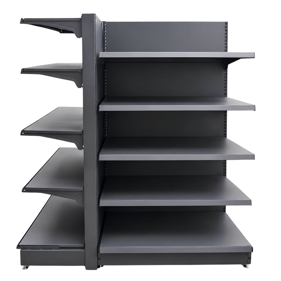 InhandKraft® Kopf- &amp; Gondelregal-Set für Kiosk &amp; Laden - Anthrazit