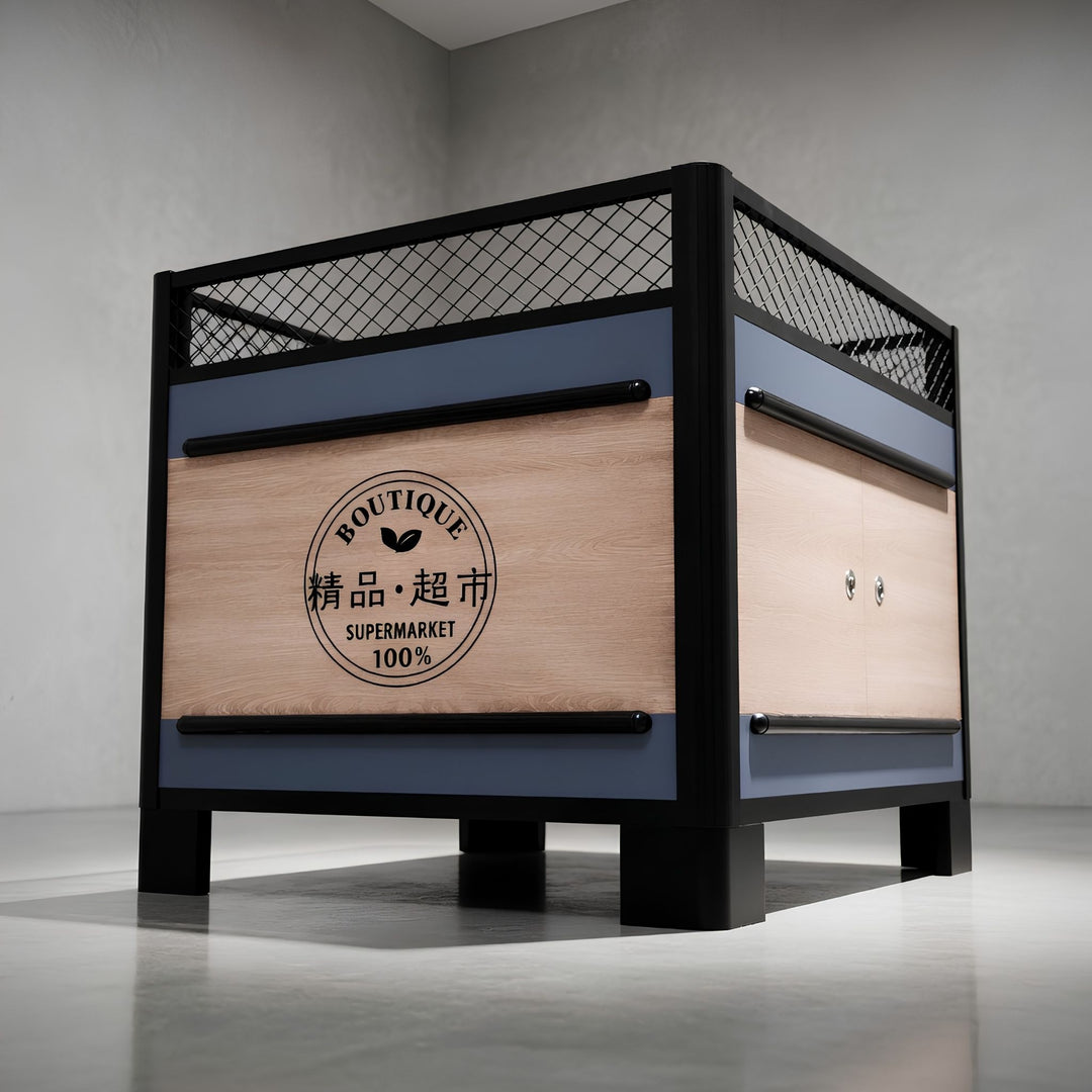 InhandKraft® Verkaufstisch für Kiosk &amp; Laden - Anthrazit-Schwarz