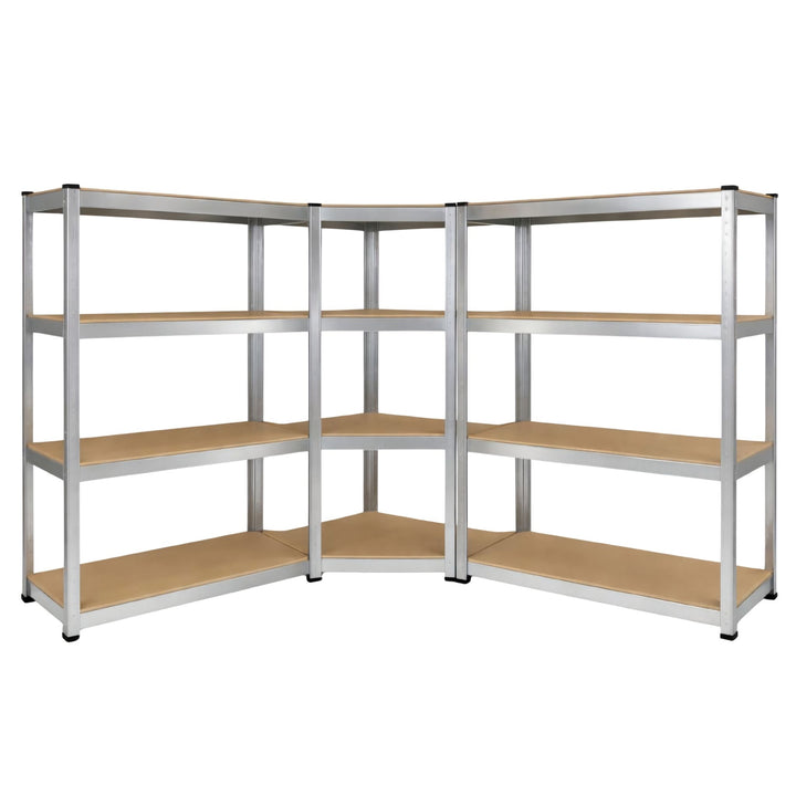 3tlg. Eckregal-Set | Schwerlastregal | Höhe 160 cm | InhandKraft®