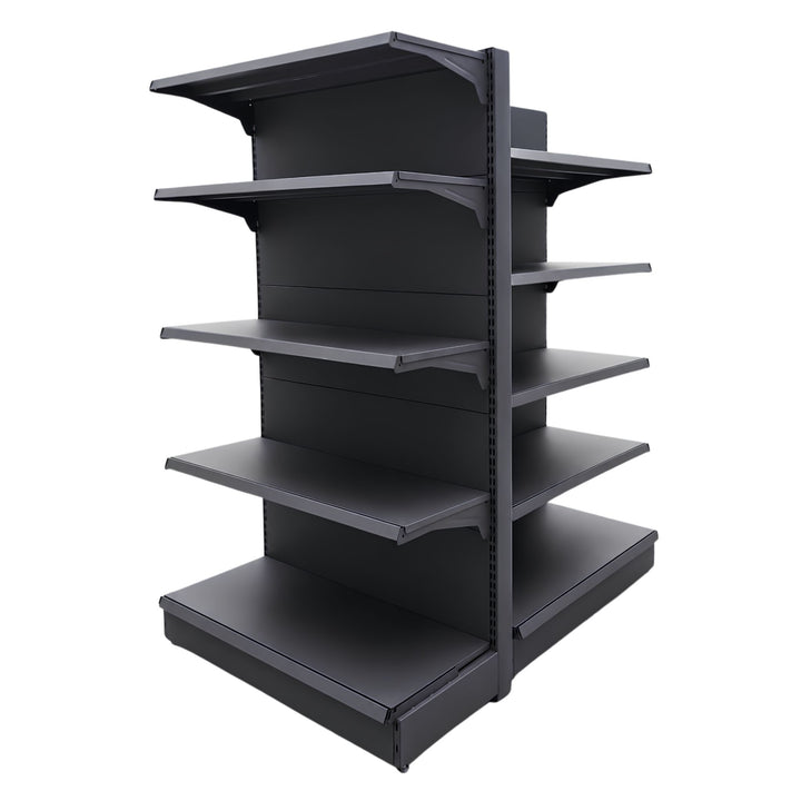 InhandKraft® Kopf- &amp; Gondelregal-Set für Kiosk &amp; Laden - Anthrazit