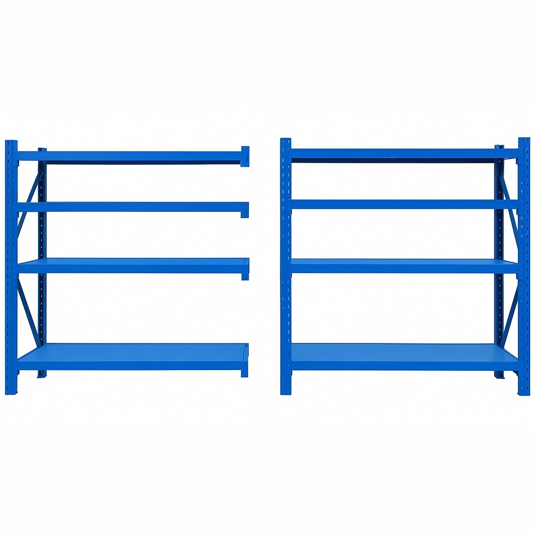 InhandKraft® Schwerlastregal – 200x200x50 - 200 kg Fachlast - Blau
