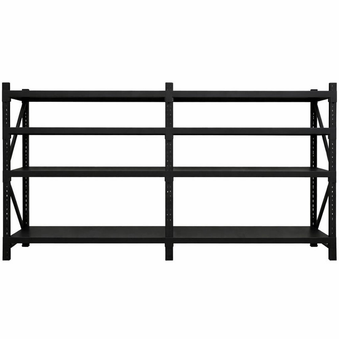 InhandKraft® Schwerlastregal – 200x200x50 - 200 kg Fachlast – Schwarz