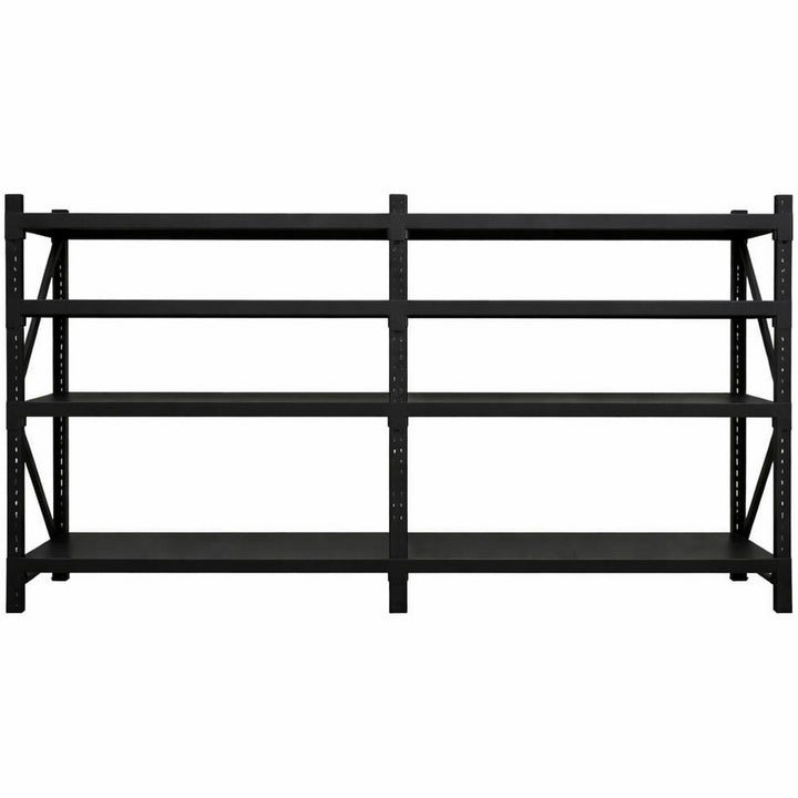 InhandKraft® Schwerlastregal – 200x200x50 - 200 kg Fachlast – Schwarz