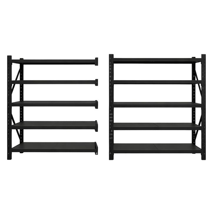 InhandKraft® Schwerlastregal - 240x240x60 - 200 kg Fachlast - Schwarz