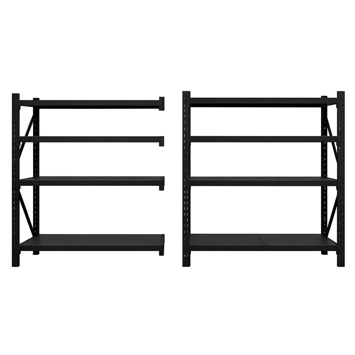InhandKraft® Schwerlastregal – 100 kg Fachlast – Schwarz – Verschiedene Größen