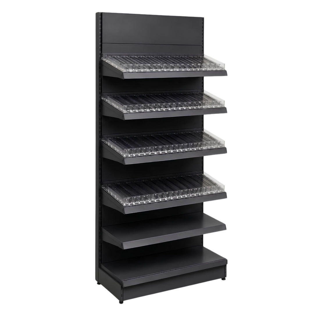 InhandKraft® Zigarettenregal für Kiosk &amp; Laden - Modul 90 cm - Anthrazit