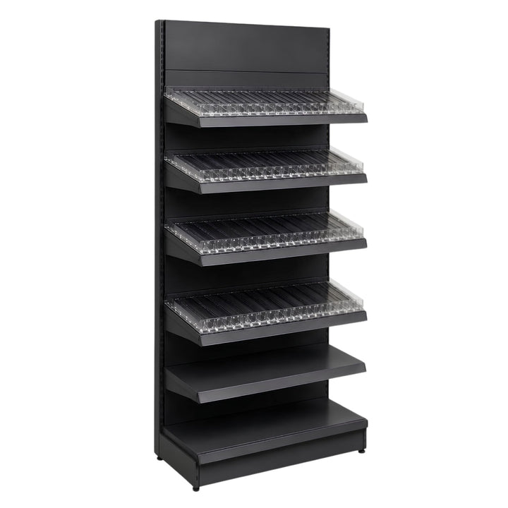 InhandKraft® Zigarettenregal für Kiosk &amp; Laden - Modul 90 cm - Anthrazit