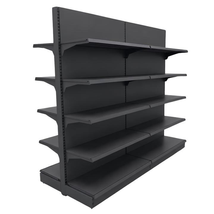 InhandKraft® Gondelregal für Kiosk &amp; Laden - Modul 120 cm - Anthrazit