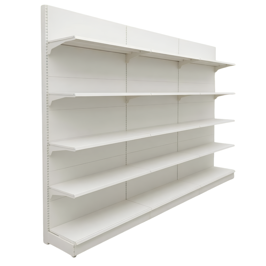 InhandKraft® Wandregal für Kiosk &amp; Laden - Modul 90 cm - Cremeweiß