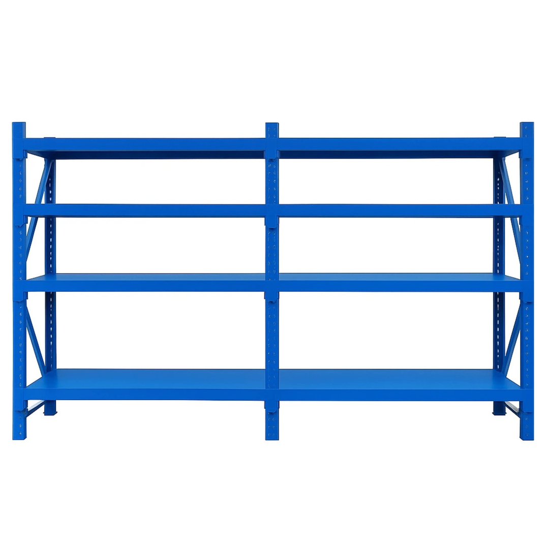 InhandKraft® Schwerlastregal-Set 10 lfm - 200 kg Fachlast - Blau