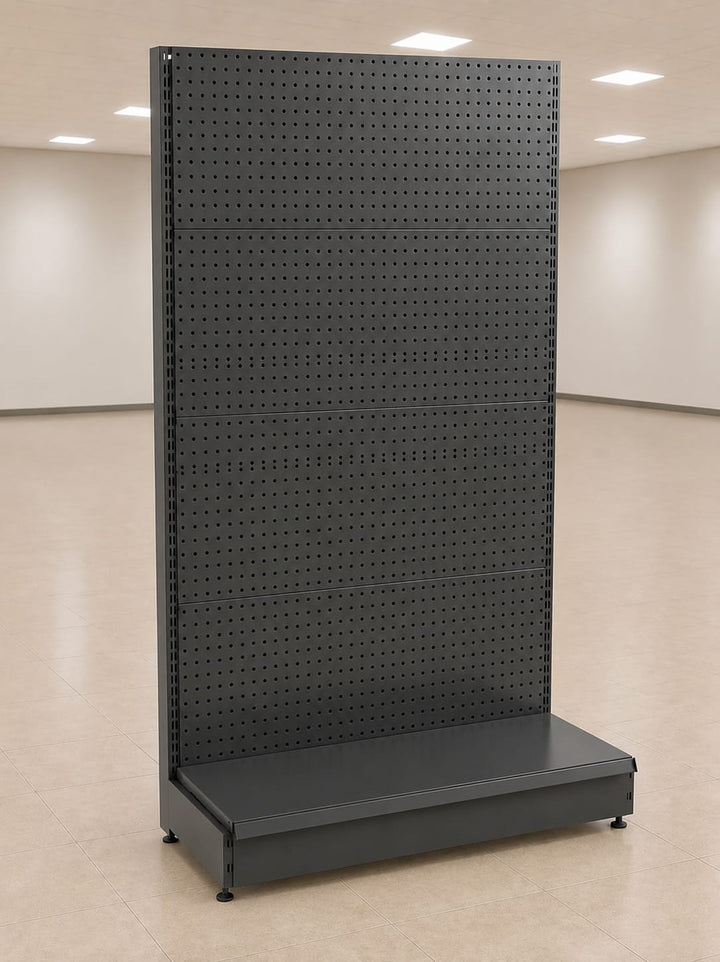 InhandKraft® Lochwandregal für Kiosk &amp; Laden - Modul 120 cm  - Anthrazit