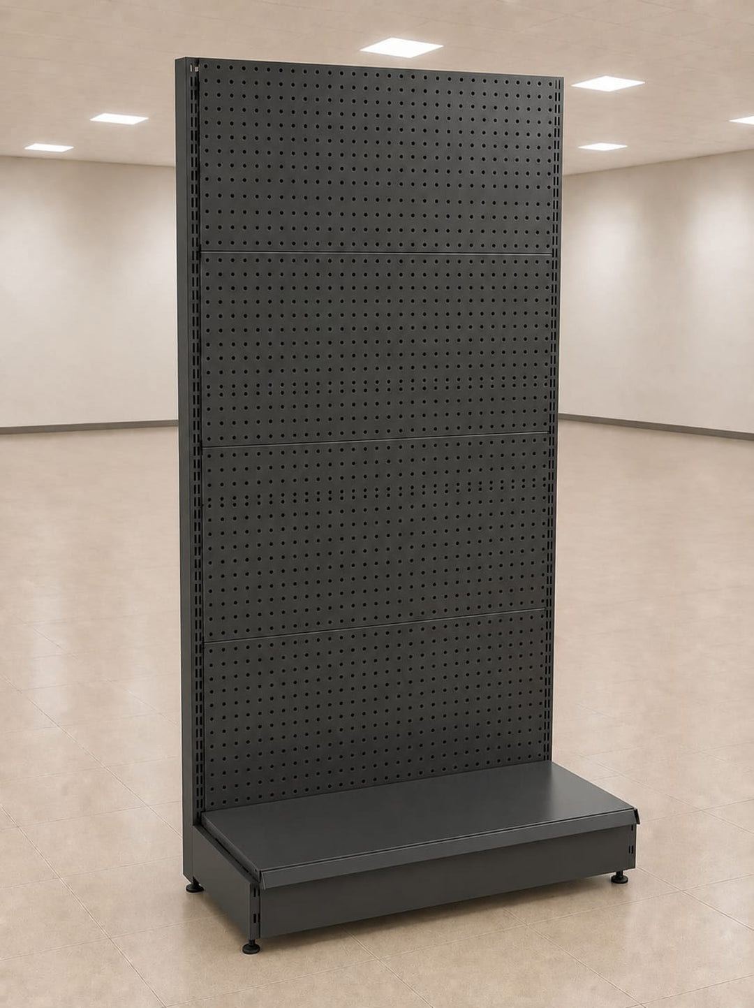 InhandKraft® Lochwandregal für Kiosk &amp; Laden - Modul 95 cm  - Anthrazit