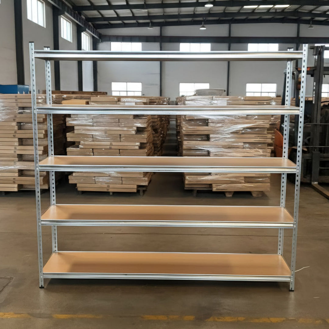 InhandKraft® Schwerlastregal mit MDF–Einlagen - 200x200x50 - 1000 kg Gesamtlast