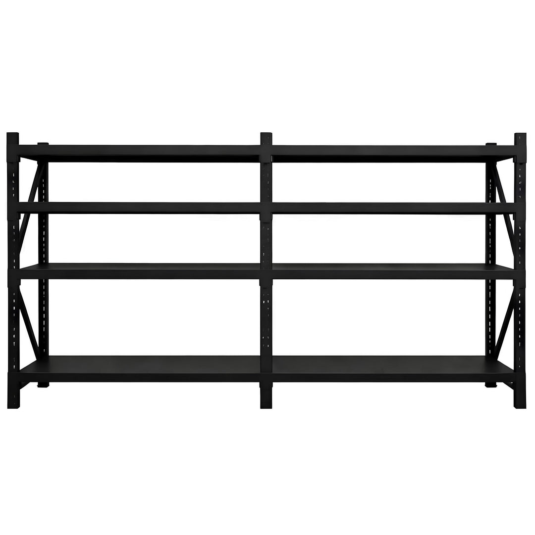 InhandKraft® Schwerlastregal – 100 kg Fachlast – Schwarz – Verschiedene Größen
