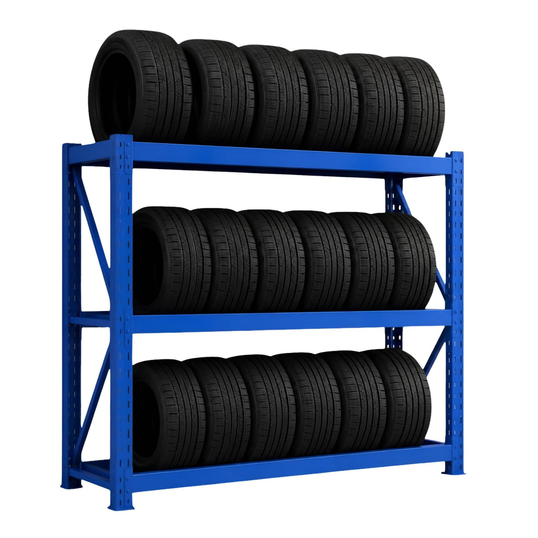 InhandKraft® Reifenregal – 500 kg Fachlast - Blau