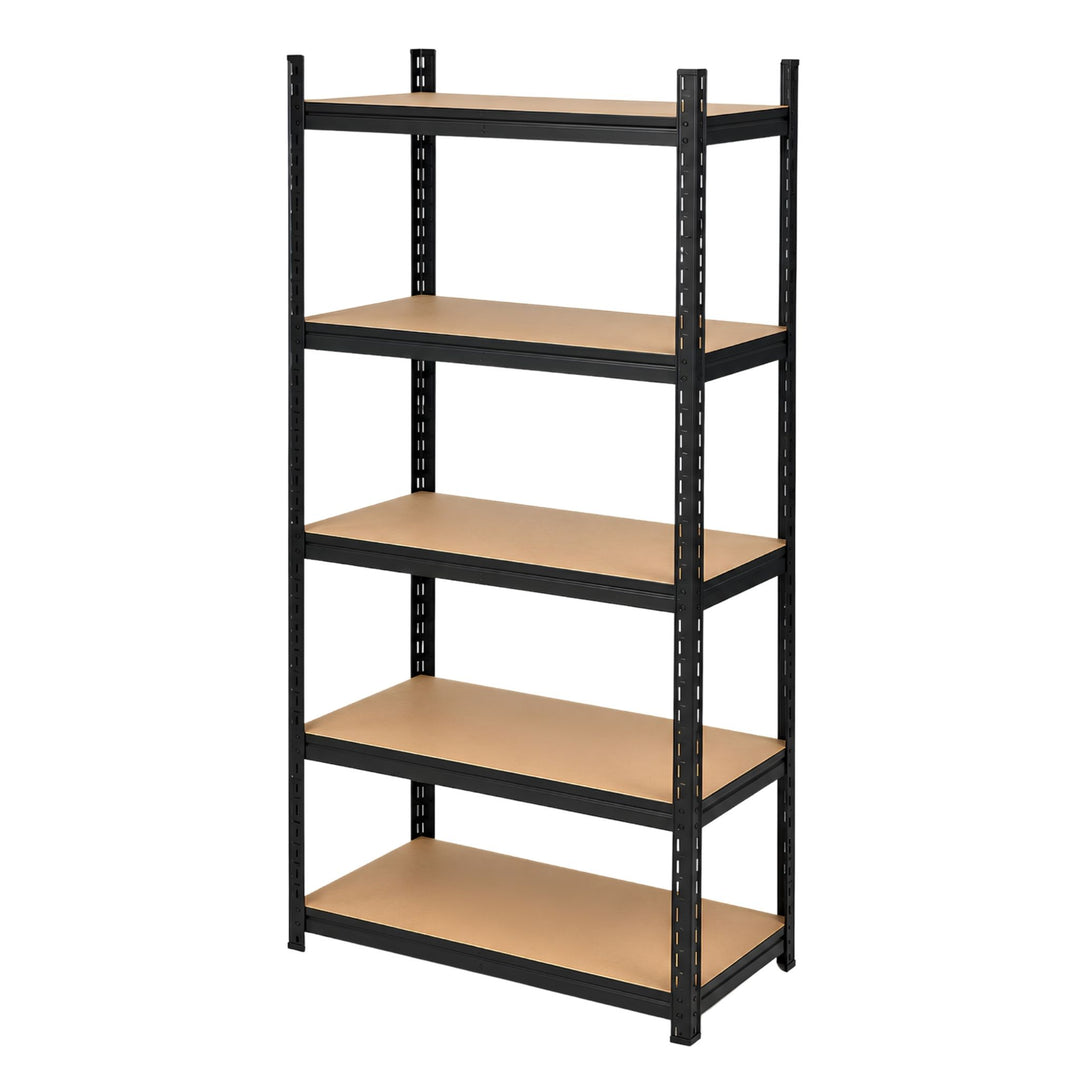 InhandKraft® Schwerlastregal mit MDF–Einlagen - 180x90x50 - 500 kg - Schwarz