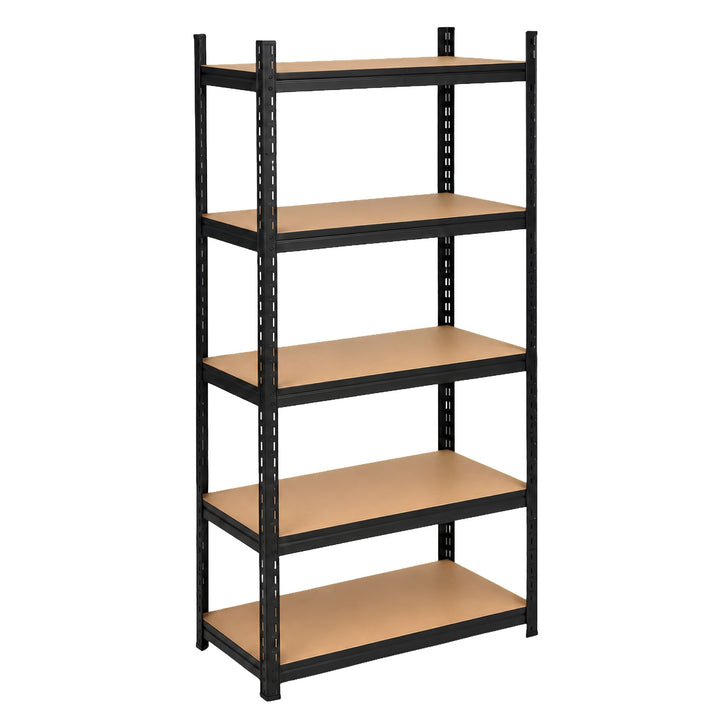 InhandKraft® Schwerlastregal mit MDF–Einlagen - 180x90x50 - 500 kg - Schwarz