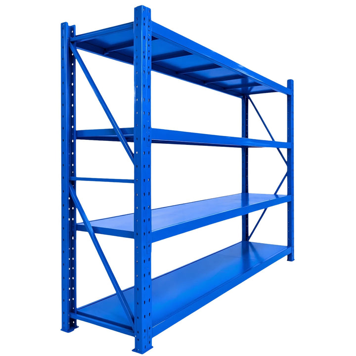 InhandKraft® Schwerlastregal - 200x200x60 - 200 kg Fachlast - Blau