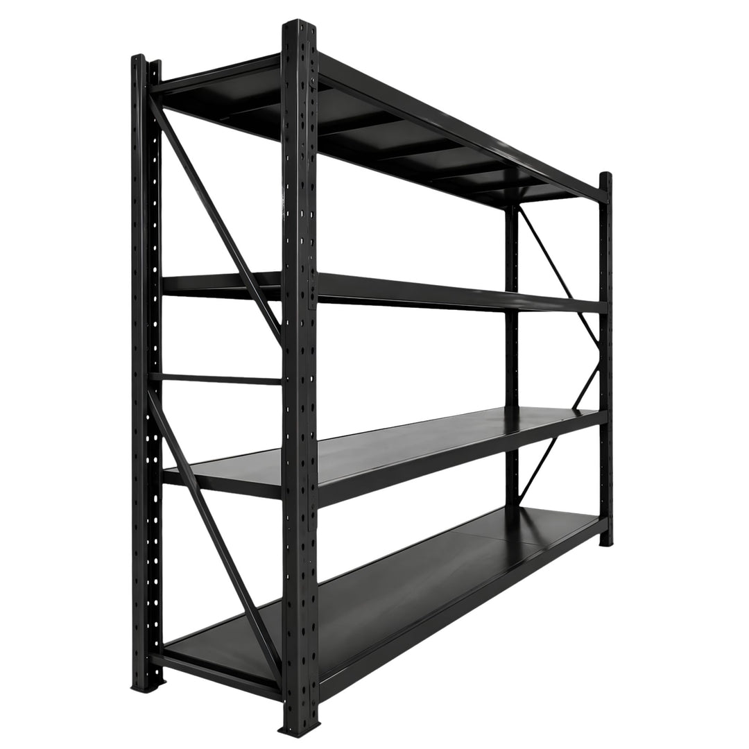 InhandKraft® Schwerlastregal - 200x200x60 - 200 kg Fachlast - Schwarz