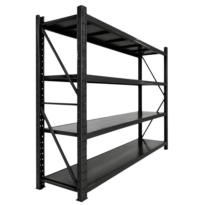 InhandKraft® Schwerlastregal - 200x200x60 - 200 kg Fachlast - Schwarz