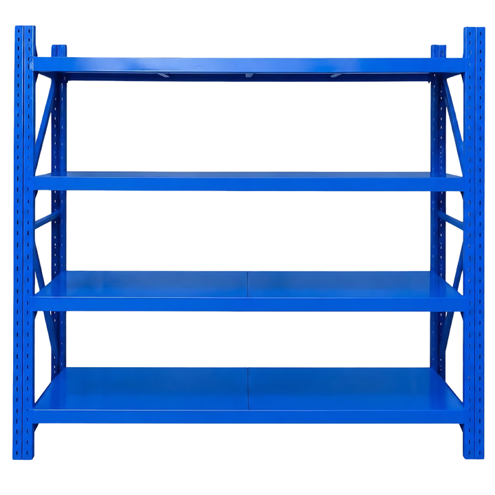 InhandKraft® Schwerlastregal - 200 kg Fachlast - Blau - Verschiedene Größen