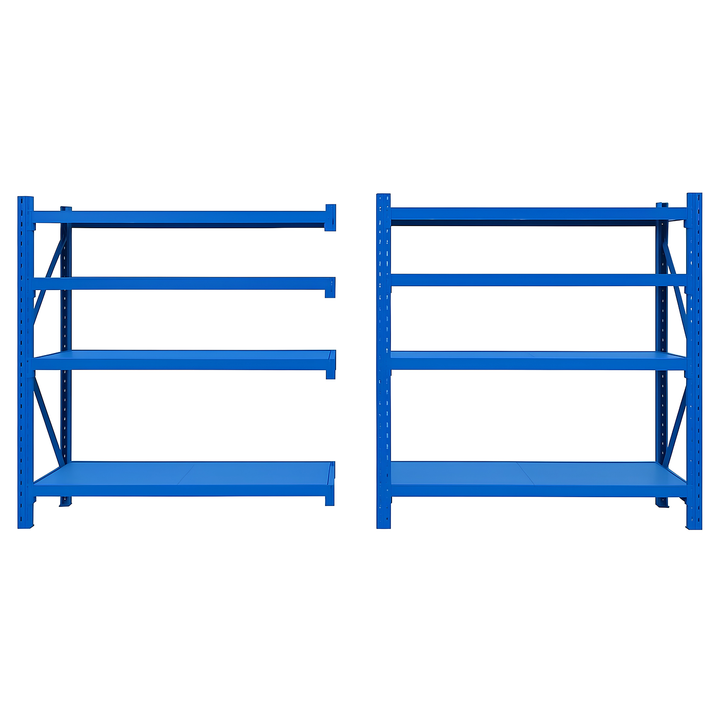 InhandKraft® Schwerlastregal - 200 kg Fachlast - Blau - Verschiedene Größen
