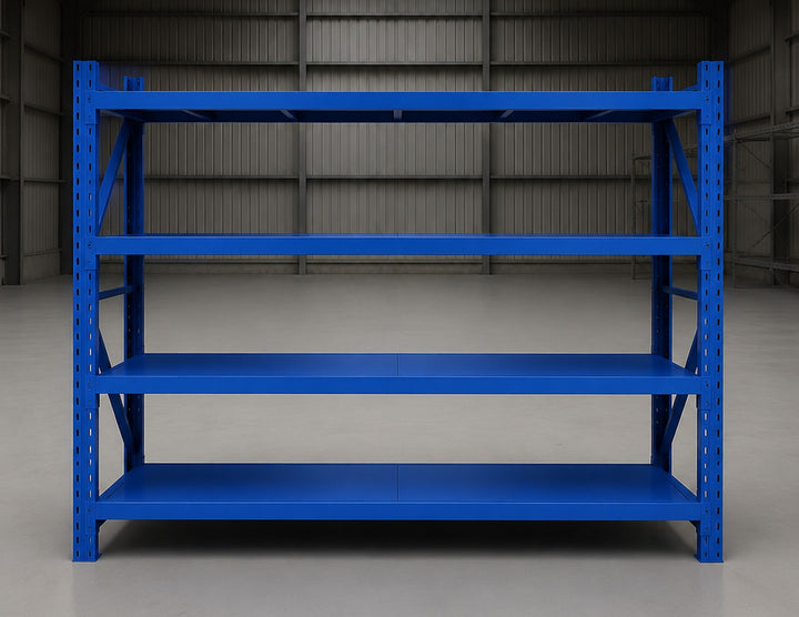 InhandKraft® Schwerlastregal – 500 kg Fachlast – Blau – Verschiedene Größen