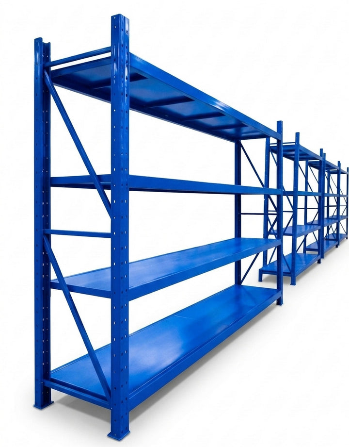 InhandKraft® Schwerlastregal – 200x200x50 - 100 kg Fachlast - Blau