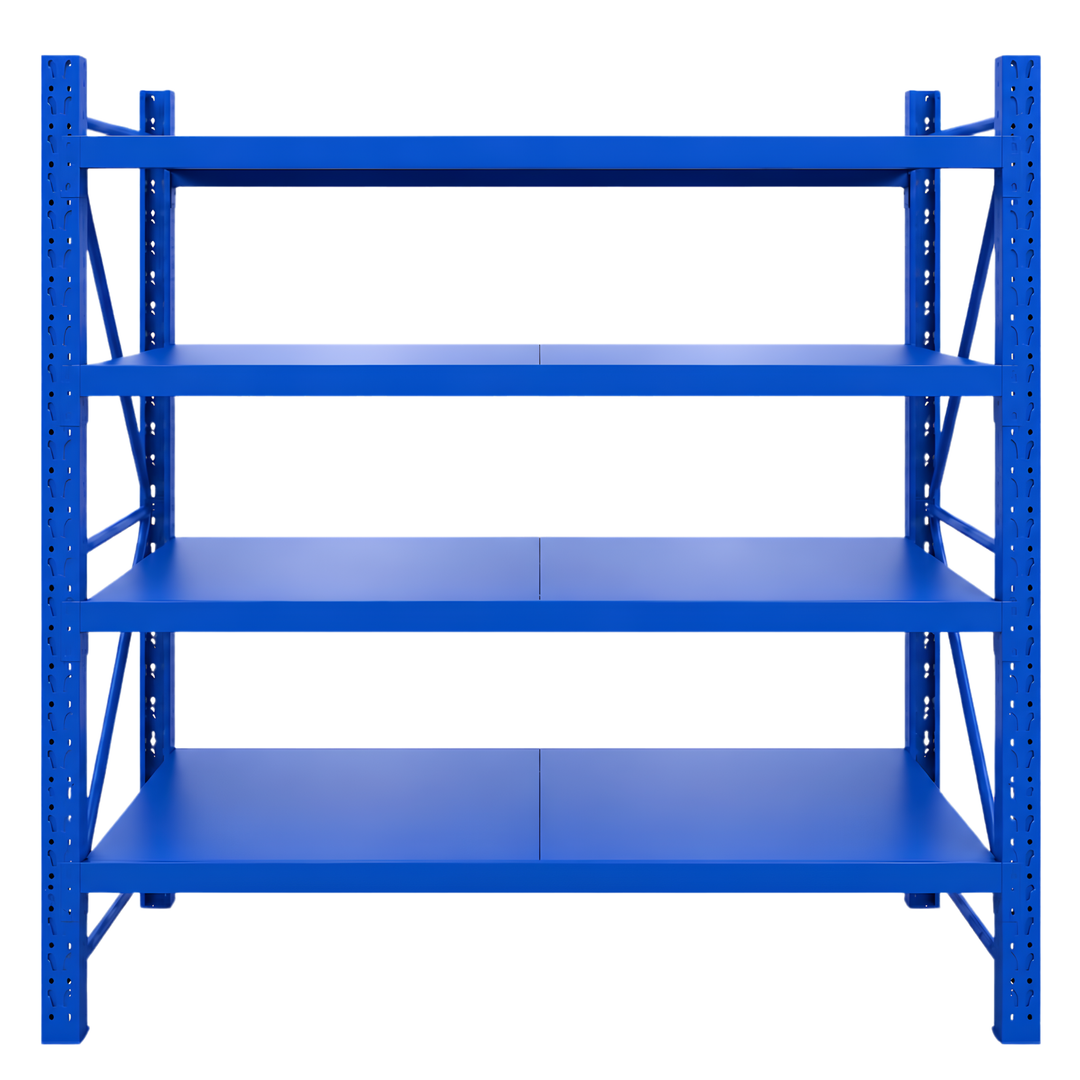 InhandKraft® Schwerlastregal – 100 kg Fachlast – Blau – Verschiedene Größen