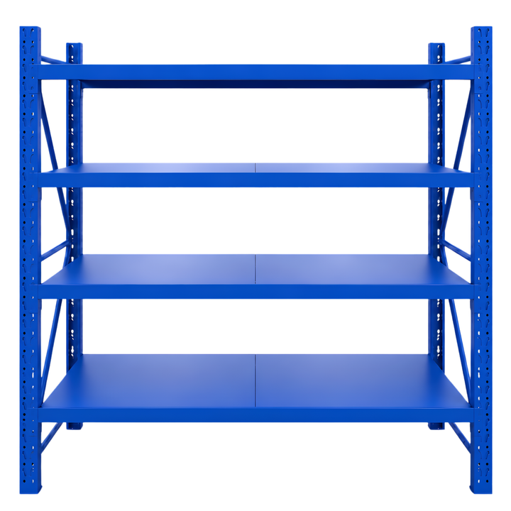 InhandKraft® Schwerlastregal – 100 kg Fachlast – Blau – Verschiedene Größen