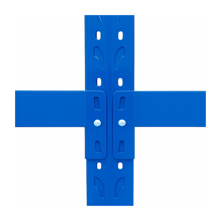 InhandKraft® Schwerlastregal-Set 10 lfm - 200 kg Fachlast - Blau