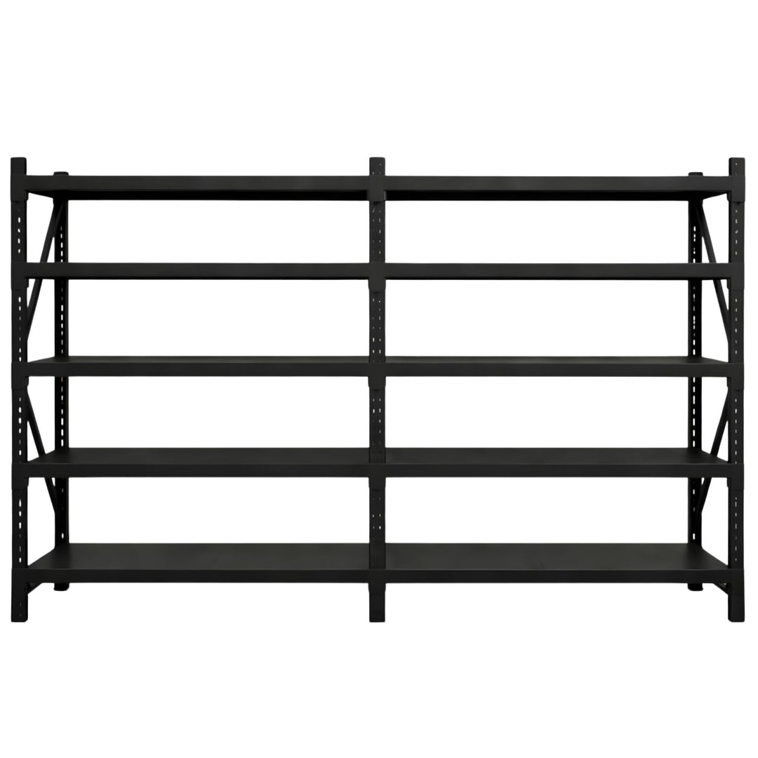InhandKraft® Schwerlastregal - 240x240x60 - 200 kg Fachlast - Schwarz