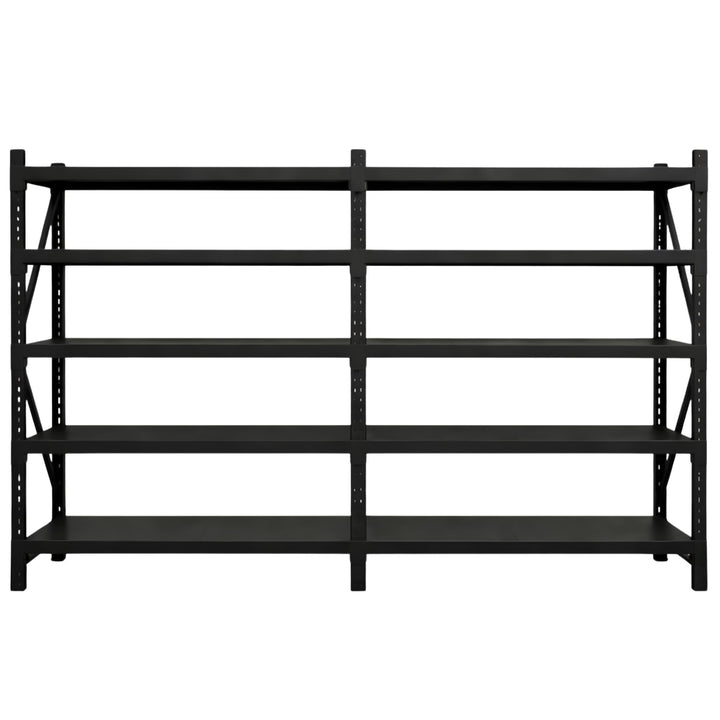 InhandKraft® Schwerlastregal - 240x240x60 - 200 kg Fachlast - Schwarz