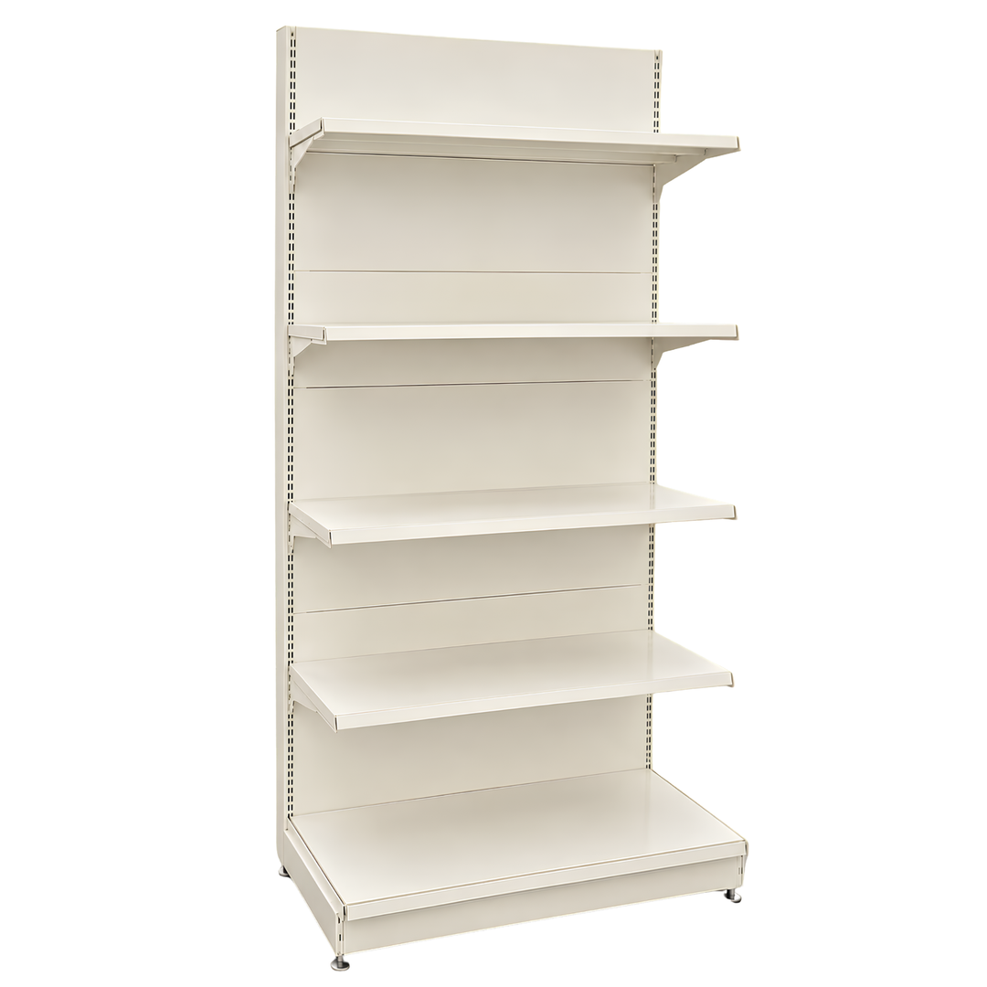 InhandKraft® Wandregal für Kiosk &amp; Laden - Modul 90 cm - Cremeweiß