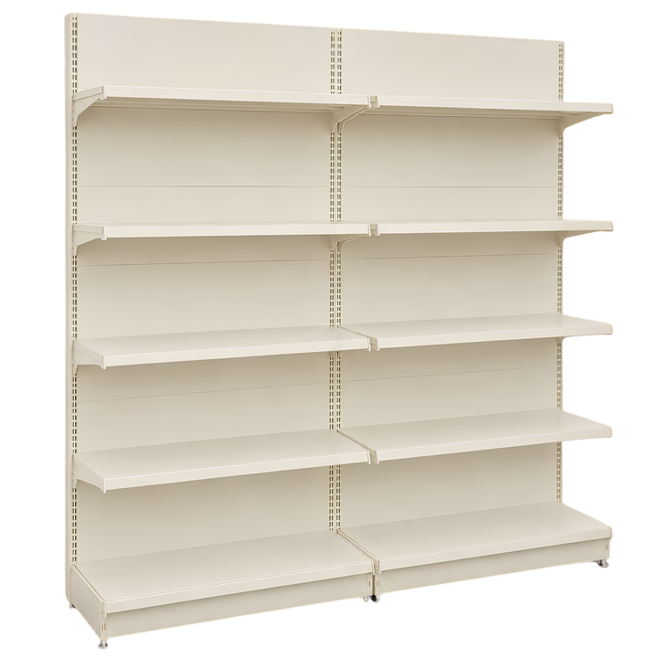 InhandKraft® Wandregal für Kiosk &amp; Laden - Modul 120 cm - Cremeweiß