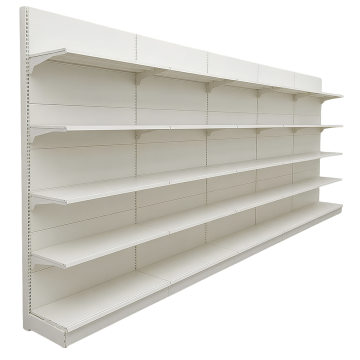 InhandKraft® Wandregal für Kiosk &amp; Laden - Modul 90 cm - Cremeweiß