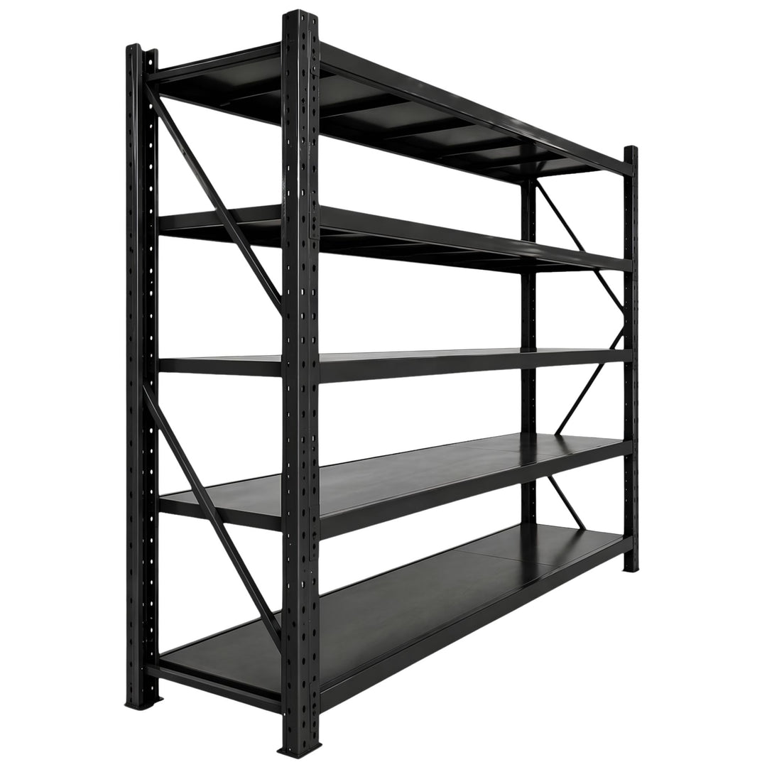 InhandKraft® Schwerlastregal - 240x240x60 - 200 kg Fachlast - Schwarz