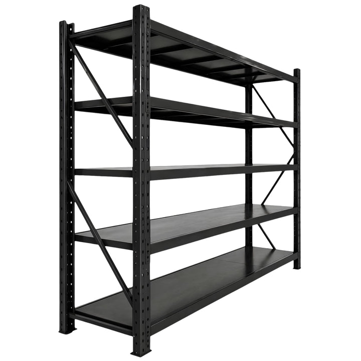 InhandKraft® Schwerlastregal - 240x240x60 - 200 kg Fachlast - Schwarz
