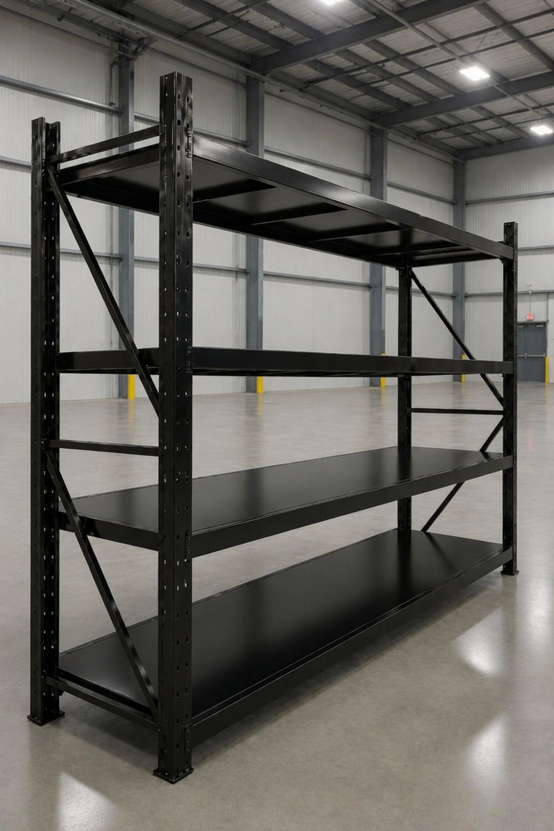 InhandKraft® Schwerlastregal – 200x200x50 - 200 kg Fachlast – Schwarz