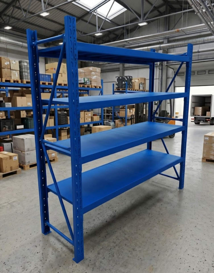 InhandKraft® Schwerlastregal – 200x200x50 - 500 kg Fachlast - Blau
