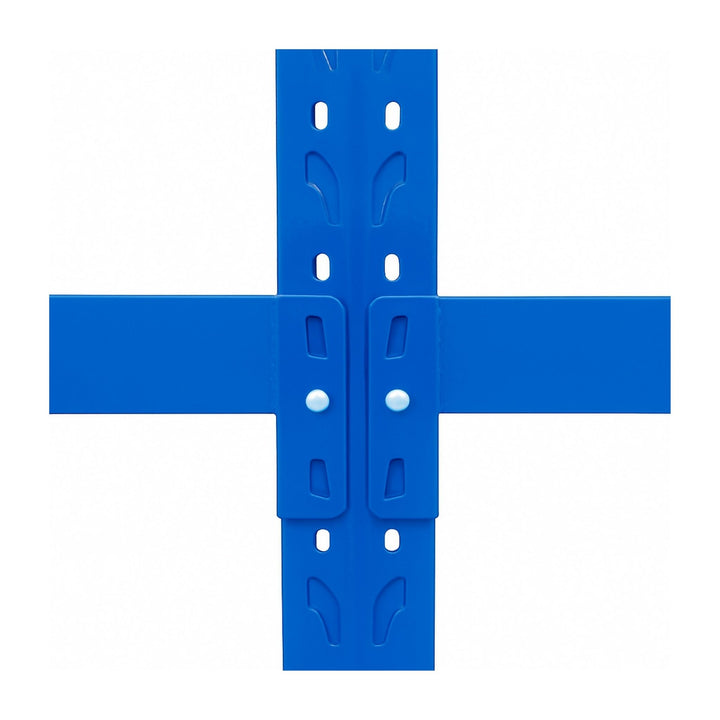 InhandKraft® Schwerlastregal-Set 8 lfm - 200 kg Fachlast - Blau