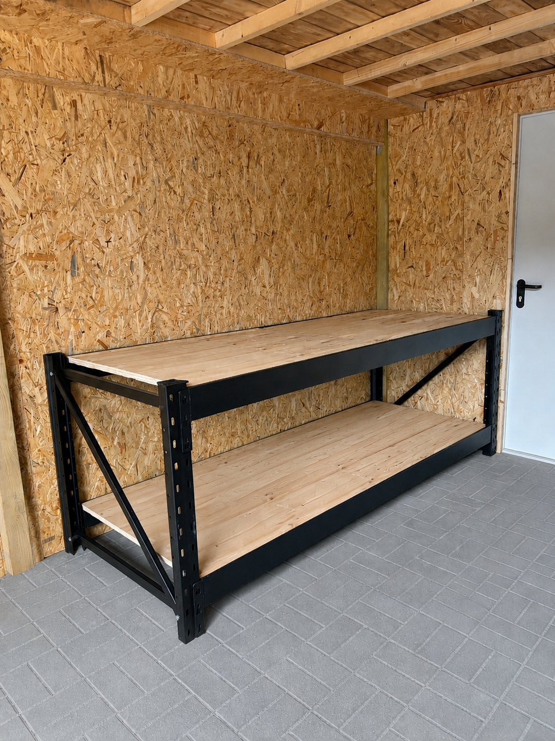 InhandKraft® Werkbank 1000 kg Gesamtlast - 2x MDF Platte