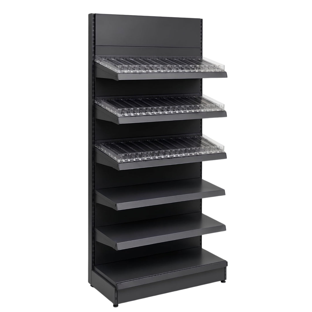 InhandKraft® Zigarettenregal für Kiosk &amp; Laden - Modul 90 cm - Anthrazit