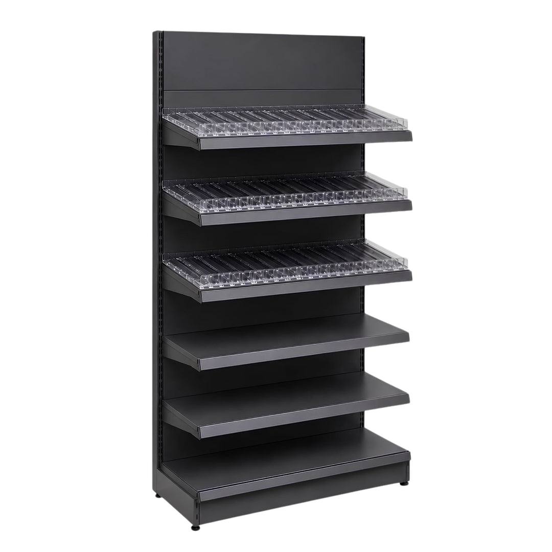 InhandKraft® Zigarettenregal für Kiosk &amp; Laden - Modul 120 cm - Anthrazit