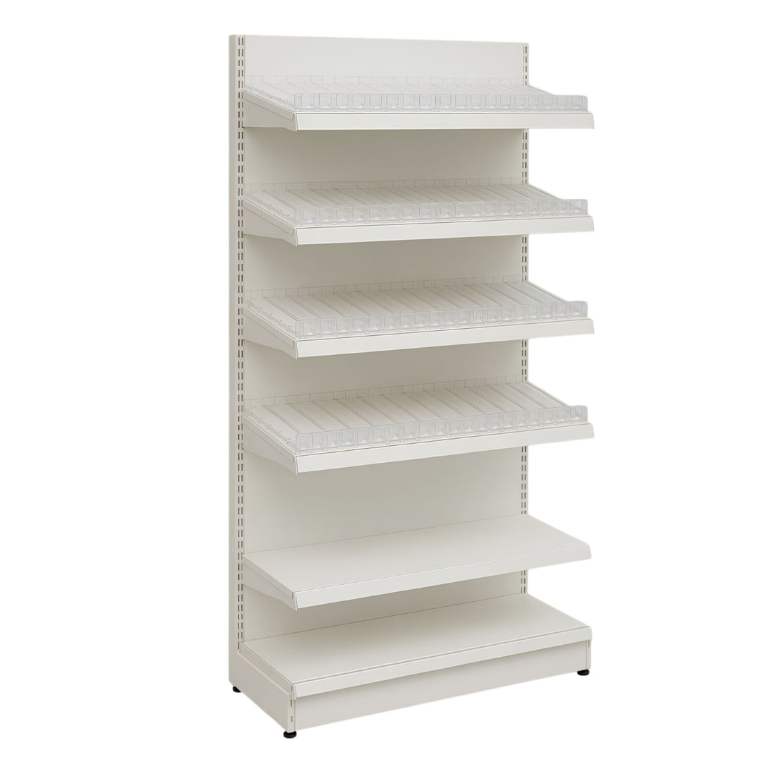 InhandKraft® Zigarettenregal für Kiosk &amp; Laden - Modul 120 cm - Cremeweiß