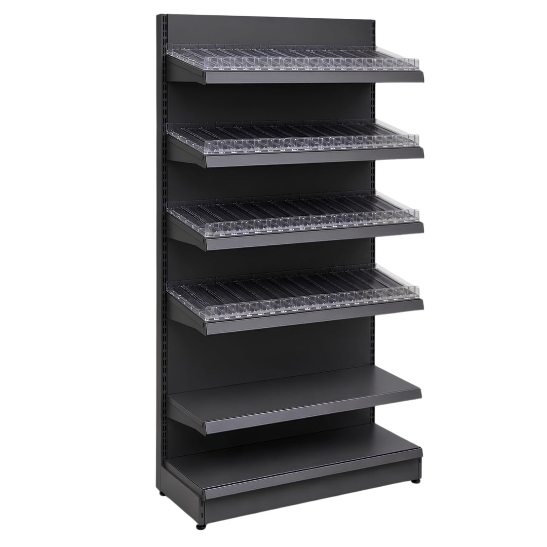 InhandKraft® Zigarettenregal für Kiosk &amp; Laden - Modul 120 cm - Anthrazit